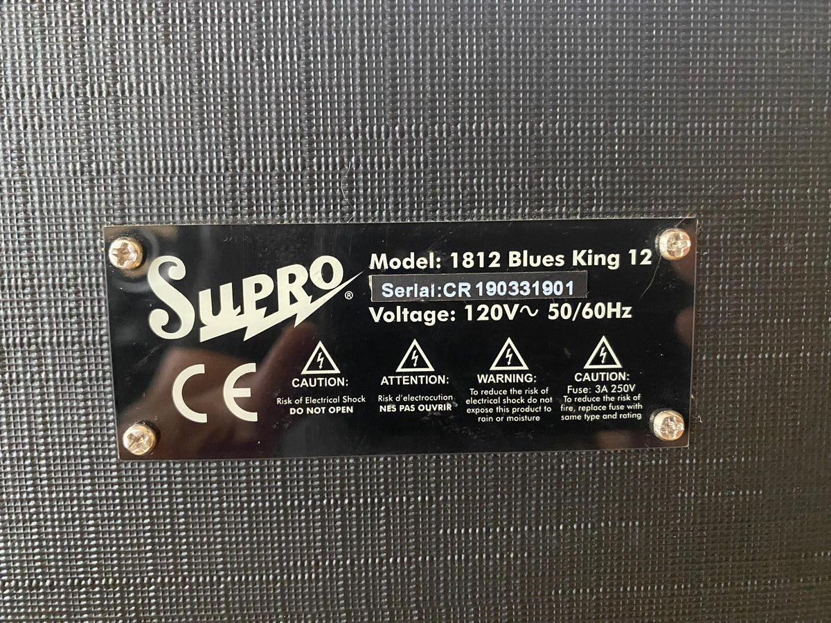USED Supro 1812R Blues King 12 15-Watt 1 x 12" Electric Guitar Combo Amplifier