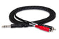 Hosa TRS-204 1/4 in TRS to Dual RCA Insert Cable - 4m