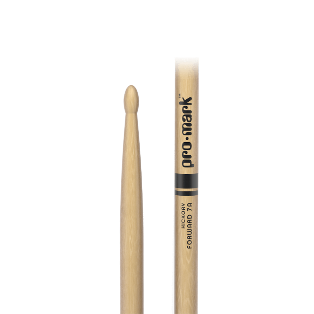 ProMark TX7AW Classic Forward 7A Hickory Drumstick, Oval Wood Tip