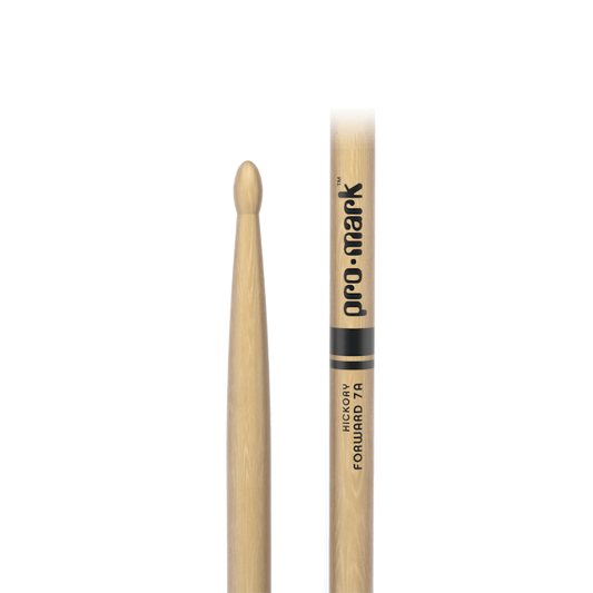ProMark TX7AW Classic Forward 7A Hickory Drumstick, Oval Wood Tip
