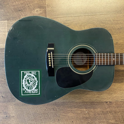 USED Takamine G-330G Gloss Dark Green Finish Dreadnought Acoustic Guitar