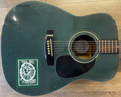 USED Takamine G-330G Gloss Dark Green Finish Dreadnought Acoustic Guitar