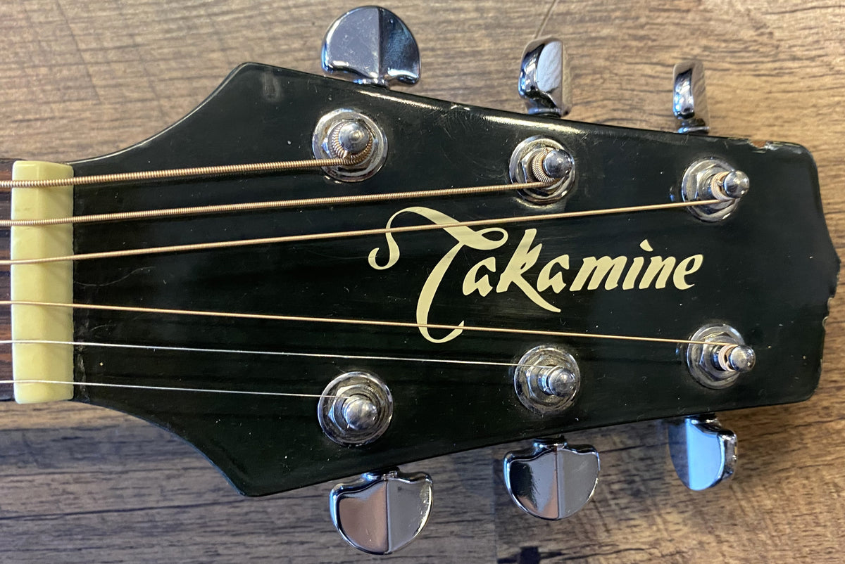 USED Takamine G-330G Gloss Dark Green Finish Dreadnought Acoustic Guitar