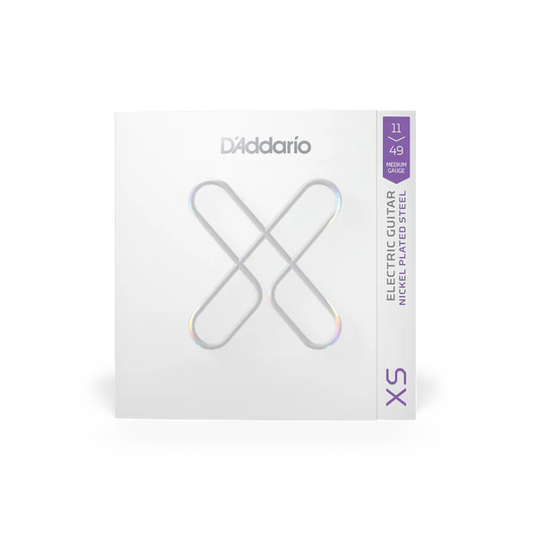 D'Addario XSE1149 11-49 Medium, XS Nickel Coated Electric Guitar Strings