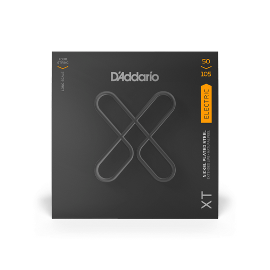 D'Addario XTB50105 50-105 Medium, Long Scale, XT Nickel Coated Bass Strings
