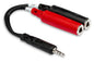 Hosa YMP-137 3.5 mm TRS to Dual 1/4-inch TSF