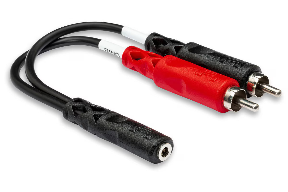 Hosa YMR-197 3.5 mm TRSF to Dual RCA Stereo Breakout