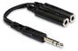 Hosa YPP-118 Y Cable 1/4-inch TRS to Dual 1/4-inch TRSF