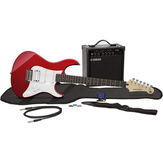 Yamaha GigMaker Gloss Red Metallic Finish Electric Guitar and Amplifier Starter Pack