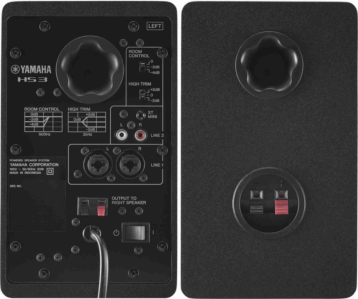 Yamaha HS3 3.5-inch Powered Studio Monitor Pair - Black