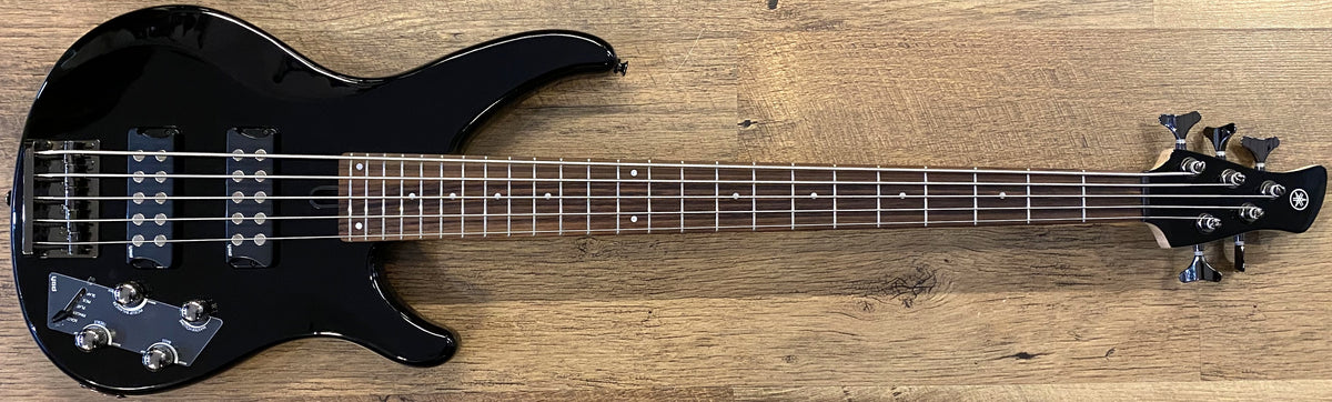 Yamaha TRBX305 Gloss Black Finish 5-String Active Electric Bass Guitar