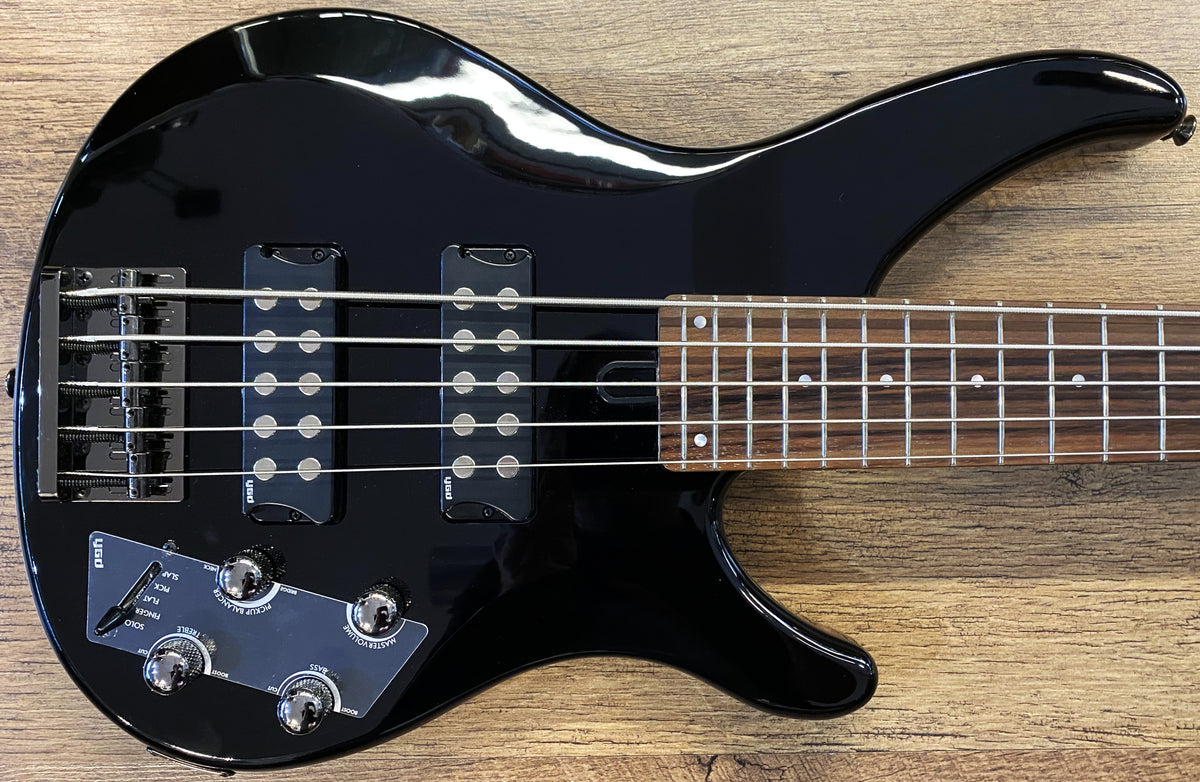 Yamaha TRBX305 Gloss Black Finish 5-String Active Electric Bass Guitar