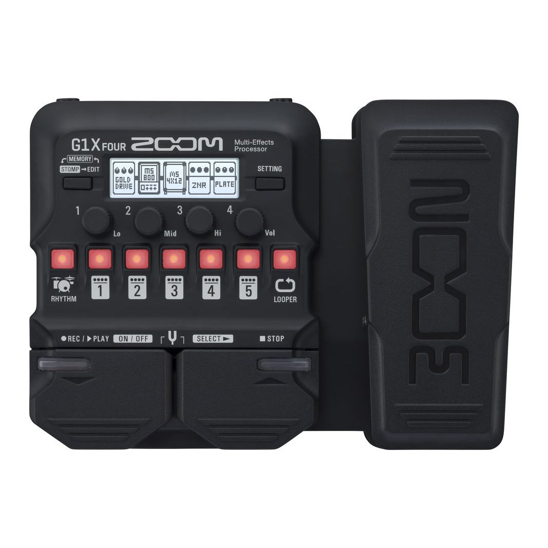Zoom G1X FOUR Electric Guitar Multi-effects Processor with Expression Pedal