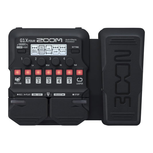 Zoom G1X FOUR Electric Guitar Multi-effects Processor with Expression Pedal