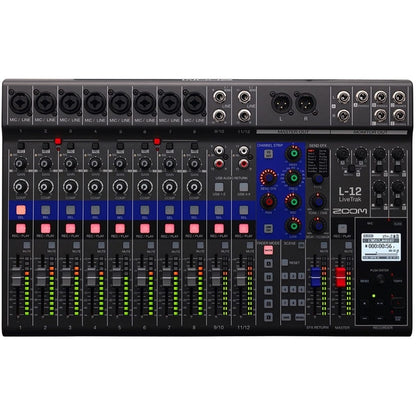 Zoom LiveTrak L-12 12-Channel Digital Mixer, Recorder, and USB Interface