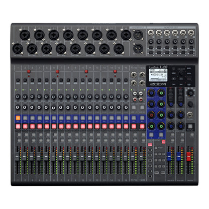 Zoom LiveTrak L-20 20-Channel Digital Mixer, Recorder, and USB Interface