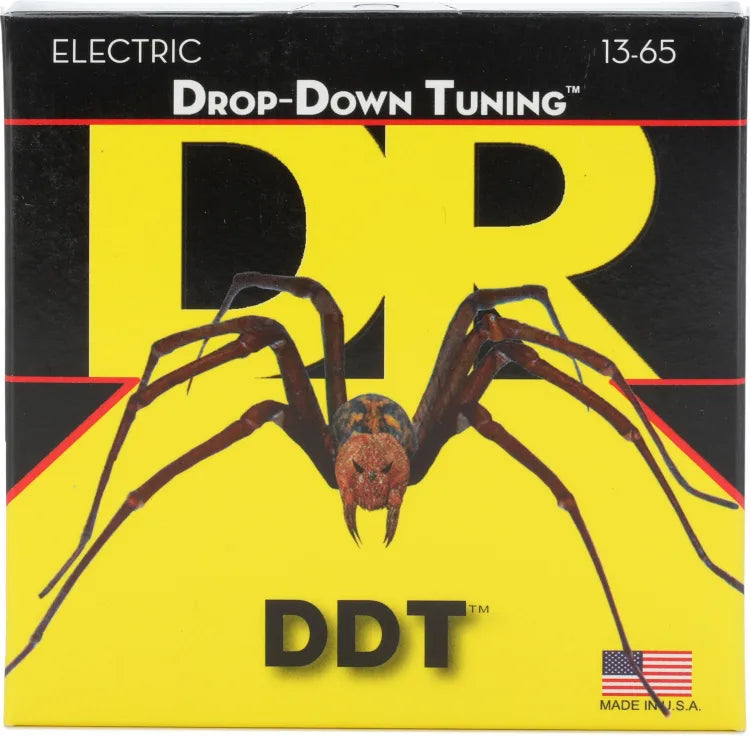 DR Strings DDT-13 Drop-Down Tuning Nickel Plated Steel Electric Guitar Strings - .013-.065 Mega Heavy