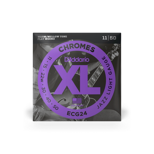 D'Addario ECG24 11-50 Jazz Light, XL Chromes Electric Guitar Strings