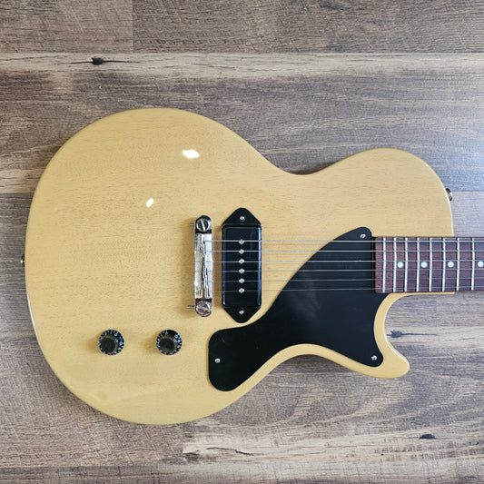 USED 2025 Epiphone Les Paul Junior Gloss TV Yellow Finish Electric Guitar with Original Gig Bag