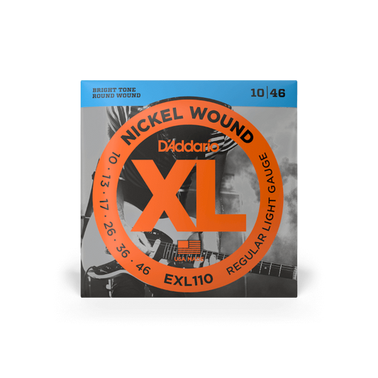 D'Addario EXL110 10-46 Regular Light, XL Nickel Electric Guitar Strings
