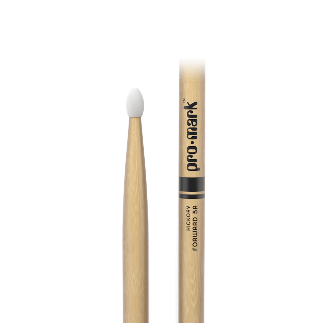 ProMark TX5AN Classic Forward 5A Hickory Drumstick, Oval Nylon Tip
